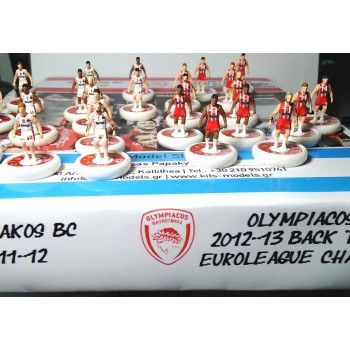Subbuteo Andrew Olympiacos BC back to back set. Includes 2 teams with 12 players each and ball of the game with WSB Professional bases